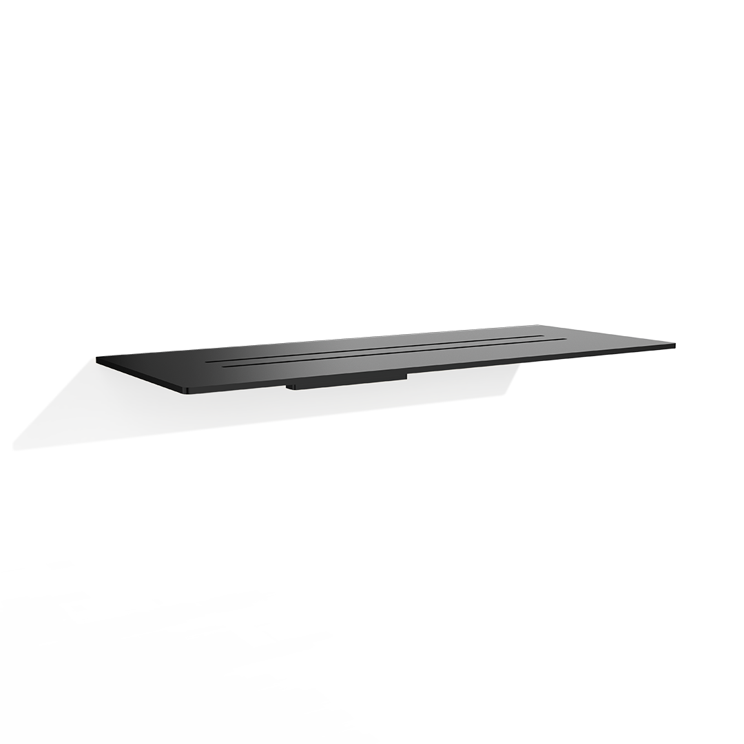 Полочка для душа настенная DECOR WALTHER Mikado MK DA  0523260     2,5 (3 мм) X 30 X 12 см, цвет черный матовый BLACK MATT