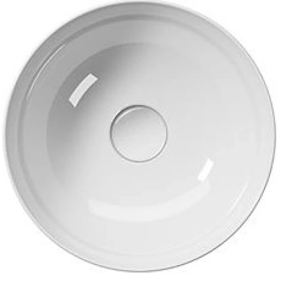 Раковина-чаша накладная круглая GSI PURA 885411 320 мм х 320 мм, без отверстия под смеситель, цвет Белый глянцевый