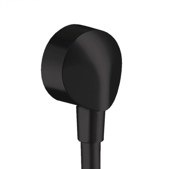 Шланговое подсоединение HANSGROHE FixFit E 27454670 без клапана обратного тока, чёрный матовый