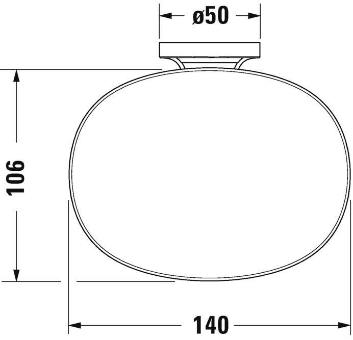 Подвесная мыльница Duravit Starck T 0099331000 хром