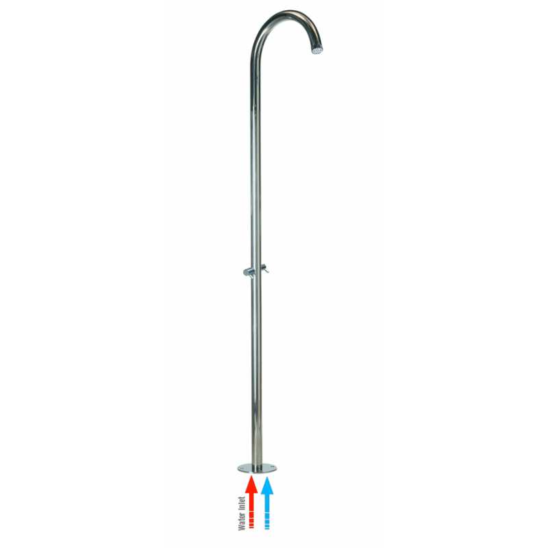 Душевая колонна Bossini Outdoor/Indoor Columns Pool Floor L00824 из нержавеющей стали