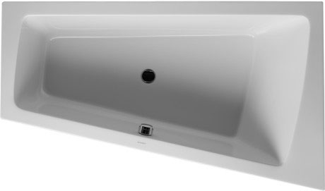 Акриловая ванна Duravit Paiova 700213000000000 1700 х 1000 c наклоном для спины справа, встраиваемая, угловая, белая