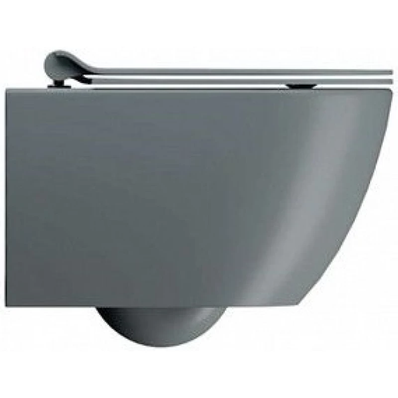 Унитаз подвесной безободковый GSI PURA 8816FR504 500 мм х 360 мм, с Swirlflush 2.0, с крепежом, цвет Agave Matte (старый артикул 881604 / 8816FR204)