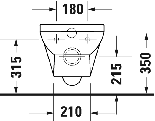 Унитаз подвесной с сиденьем Duravit DuraStyle 45750900A1 с вертикальным смывом, без смывного края, белый