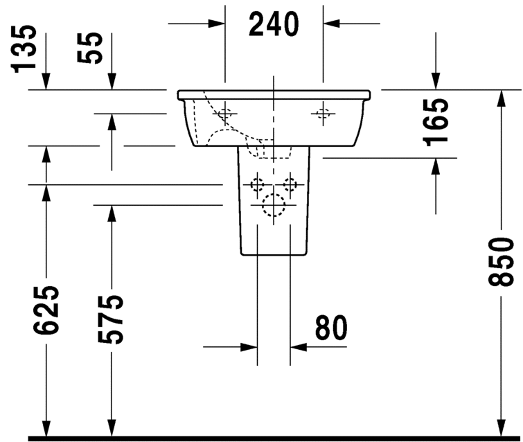 Раковина подвесная Duravit Darling New 0731470000 47х34см