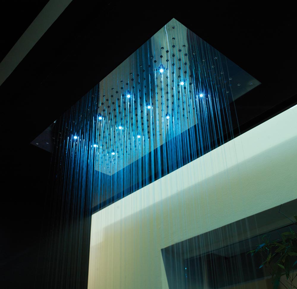 Верхний душ потолочный Bossini Dream XL WI0372 Хром с RGB хромотерапией