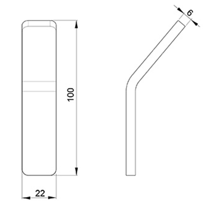Крючок для полотенца/халата ALMAR Showers Accessories E310001.316 цвет Нержавеющая сталь брашированная AISI 316