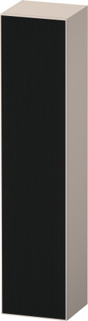 Шкаф-пенал высокий петли слева DURAVIT ZENCHA ZE1352L63830000 360 мм х 400 мм х 1760 мм, стекло чёрное/серо-коричневый суперматовый