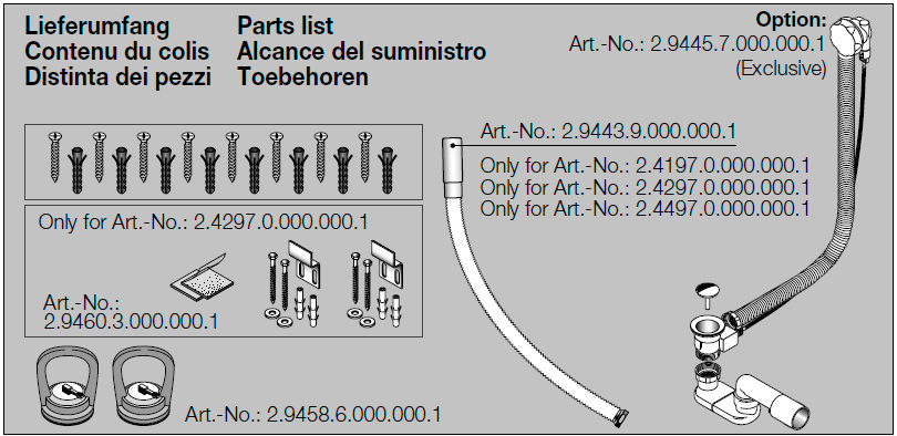 Свободностоящая акриловая  ванна  Laufen  Alessi One  2.4197.0.000.000.1, 2030 x 1020 х575 мм,  панельная обшивка, каркас с ножками, белая