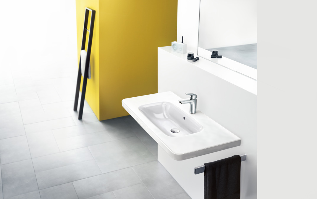 Смеситель для раковины Hansgrohe Logis CoolStart 71105000 со сливным гарнитуром хром