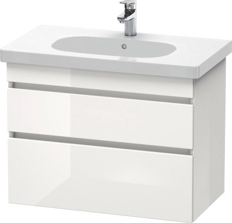 Тумба подвесная под раковину Duravit DuraStyle DS648402222 белый глянцевый