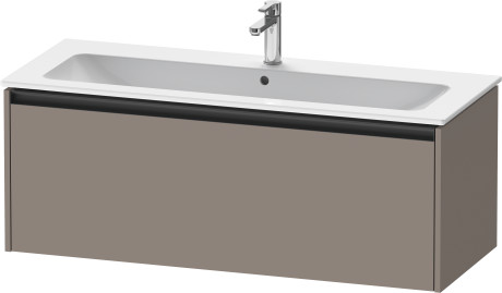 Тумба подвесная под раковину DURAVIT KETHO.2 K25065043430000 480 мм х 1210 мм х 440 мм, 1 выдвижной ящик, базальт матовый
