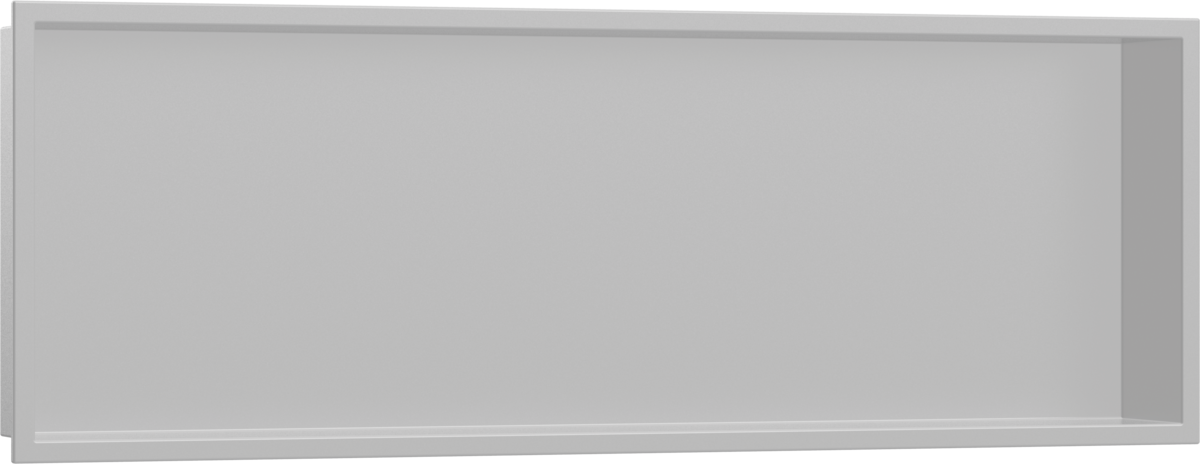 Настенный короб HANSGROHE XtraStoris Original 56067800 с интегрированной рамой 300 мм х 900 мм х 100 мм, полированная сталь