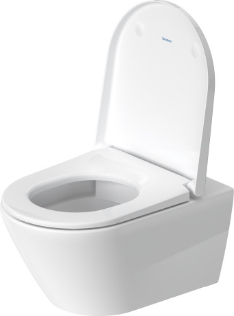 Унитаз подвесной Duravit D-Neo Rimless 2577090000 370 мм х 540 мм, с вертикальным смывом,  без смывного края, с креплением Durafix, белый