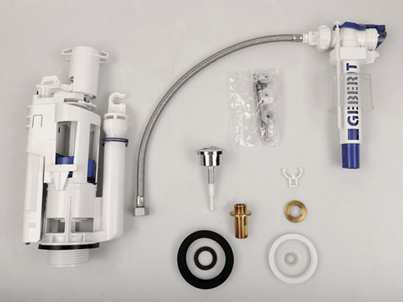 Бачок с крышкой для напольного унитаза GSI PURA 8681BS09, со смывным механизмом, цвет Белый матовый/хром (старый артикул 868109)