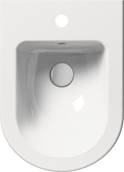 Биде подвесное GSI PURA 8864FR5111 500 мм х 360 мм, с отверстием под смеситель, с переливом, с креплением, цвет Белый глянцевый (старый артикул 8864111/ 8864FR2111 )