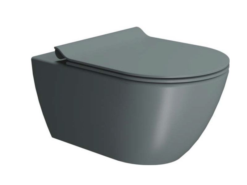 Унитаз подвесной GSI PURA 881504 Swirlflush, для крепежа FISR2, цвет Agave Matte
