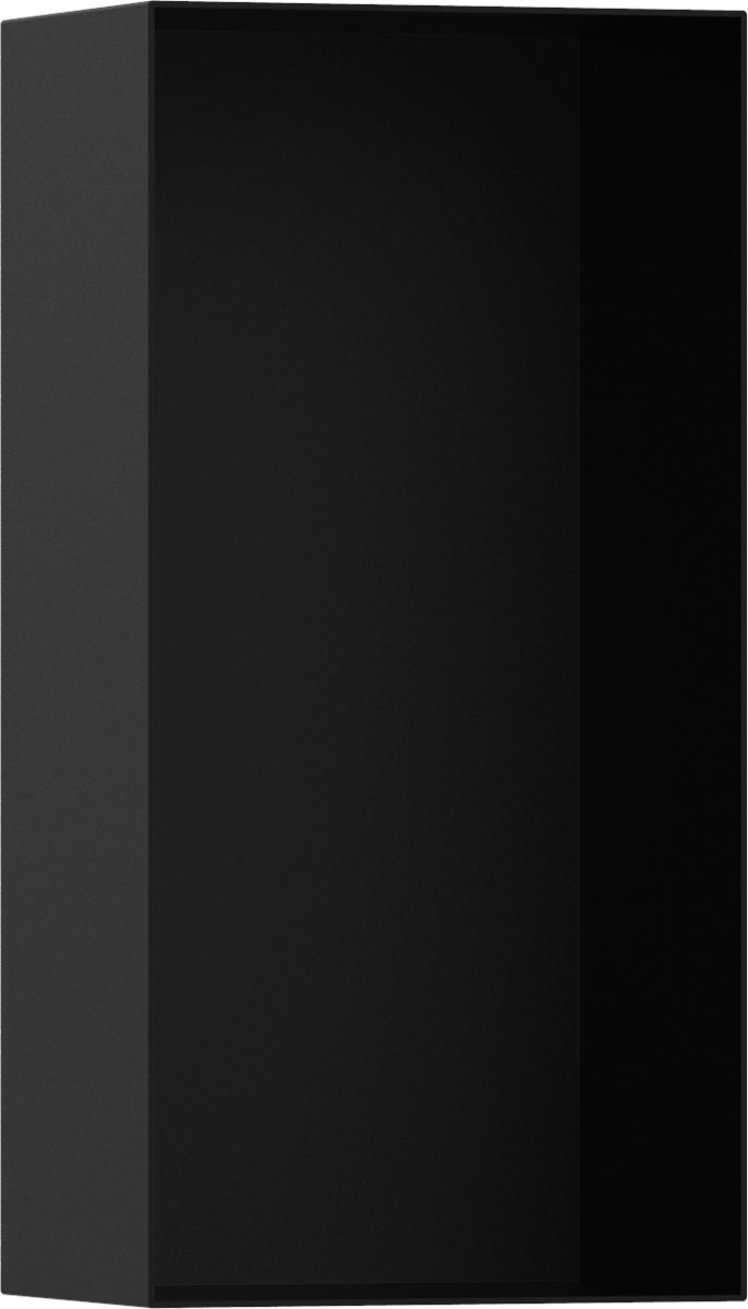 Настенный короб HANSGROHE XtraStoris Minimalistic 56070670 с открытой рамой 300 мм х 150 мм х 100 мм, матовый чёрный