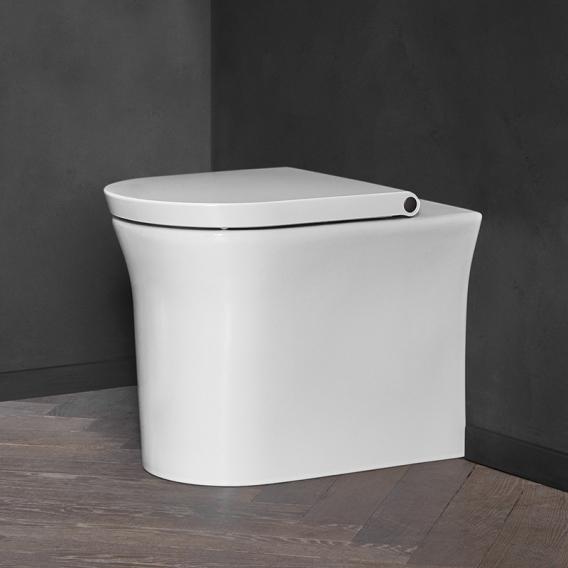 Унитаз напольный приставной Duravit White Tulip 2001090000 370 мм х 580 мм, с вертикальным смывом,  с HygieneFlush, без смывного края, с креплением, белый