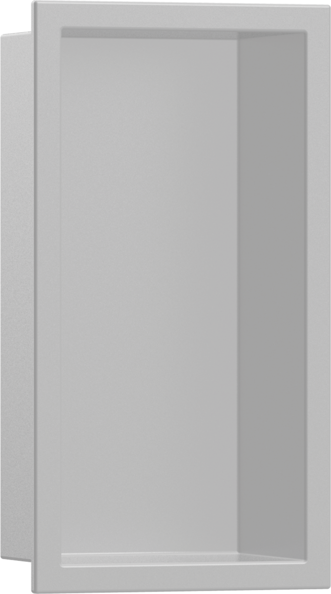 Настенный короб HANSGROHE XtraStoris Original 56057800 с интегрированной рамой 300 мм х 150 мм х 100 мм, полированная сталь