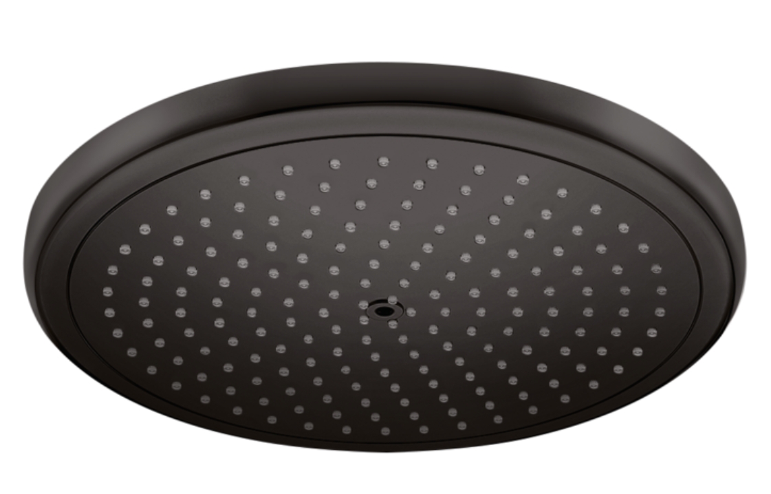 Верхний душ круглый HANSGROHE Croma 26221670 280, 1jet, с EcoSmart, цвет Чёрный матовый