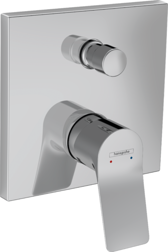 Смеситель для ванны однорычажный HANSGROHE Vivenis 75416000 скрытого монтажа, со встроенной защитной комбинацией EN1717, хром