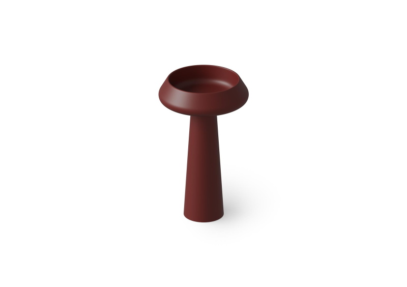 Раковина напольная из композита DEA DESIGN Pedestal Basin DD2046 545 17 545 мм х 545 мм х 900 мм, с донным клапаном, цвет Red Wine №17