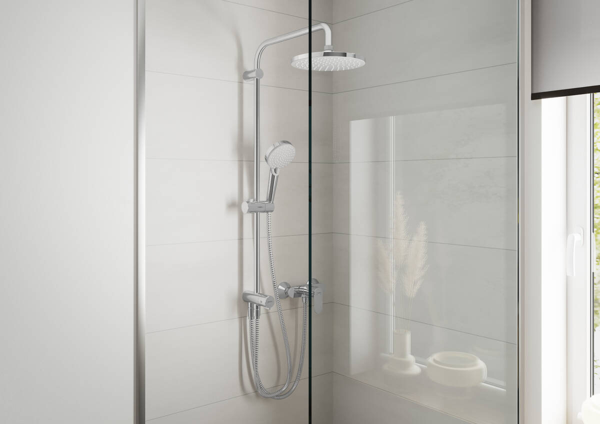 Смеситель для душа однорычажный HANSGROHE Vernis Blend 71640670 внешнего монтажа, матовый чёрный