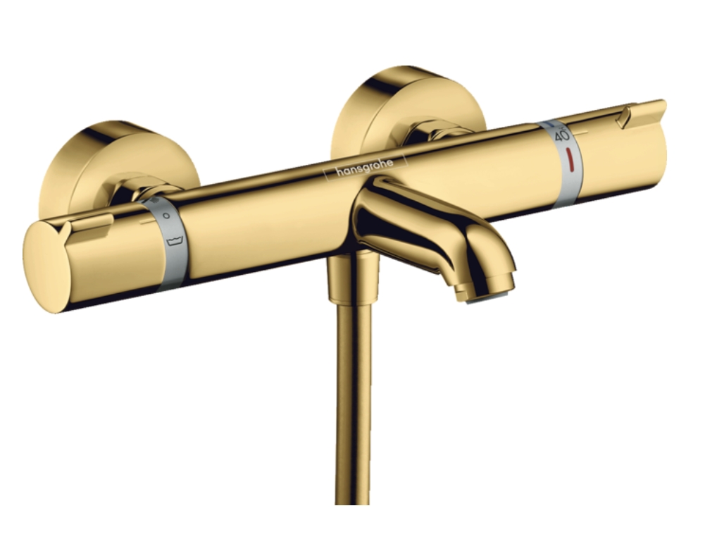 Термостат для ванны Hansgrohe Ecostat Comfort 13114990 цвет Полированное золото
