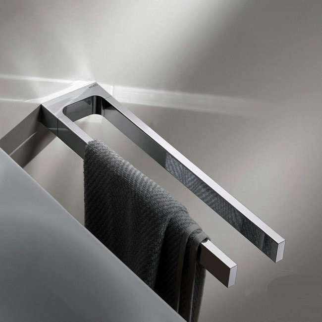 Двойной полотенцержатель KEUCO Edition 11 11118 370000 цвет Чёрный матовый