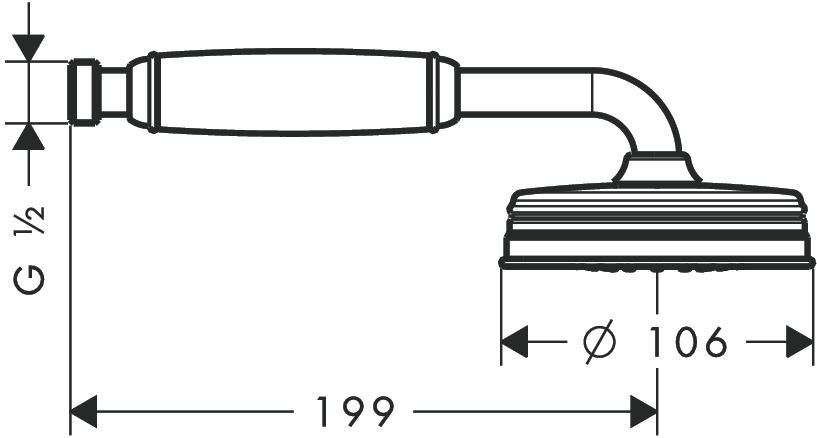 Ручной душ AXOR Montreux 16320000 Хром