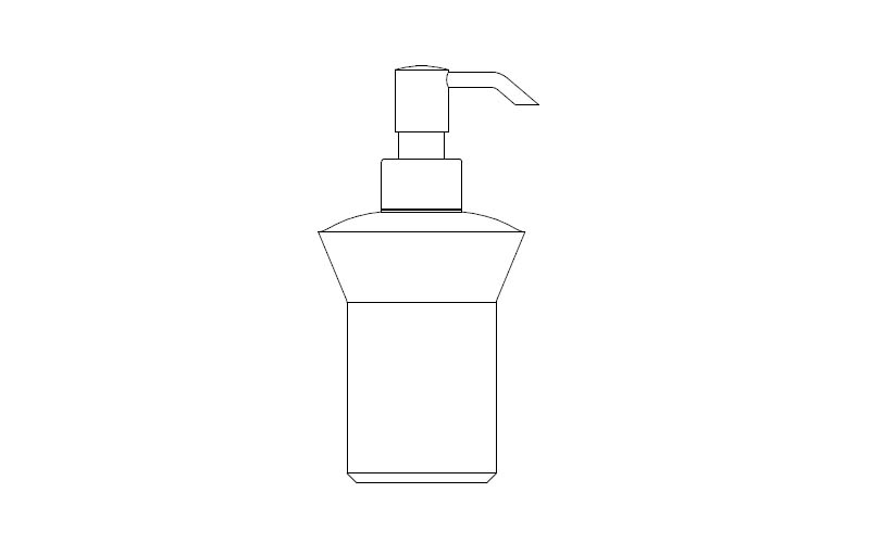 Дозатор для жидкого мыла без держателся NICOLAZZI ACCESSORI Classici  C1489CR Белый/Хром