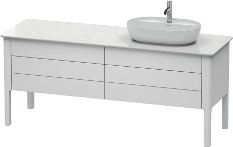 Тумба напольная под столешницу Duravit Luv LU9568R3636 белый