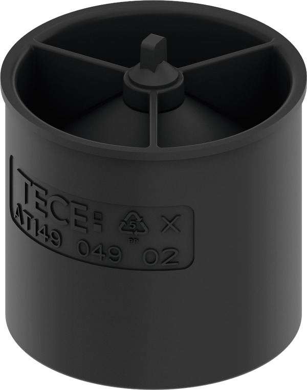 Погружной стакан с мембраной для сифона TECE TECEdrainline 660016 "заниженный", чёрный