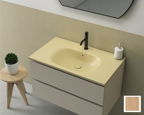 Тумба подвесная GLOBO BOULEVARD BL011RC 505 мм х 850 мм, c двумя выдвижными ящиками, Rovere Chiaro (Снимается с производства)