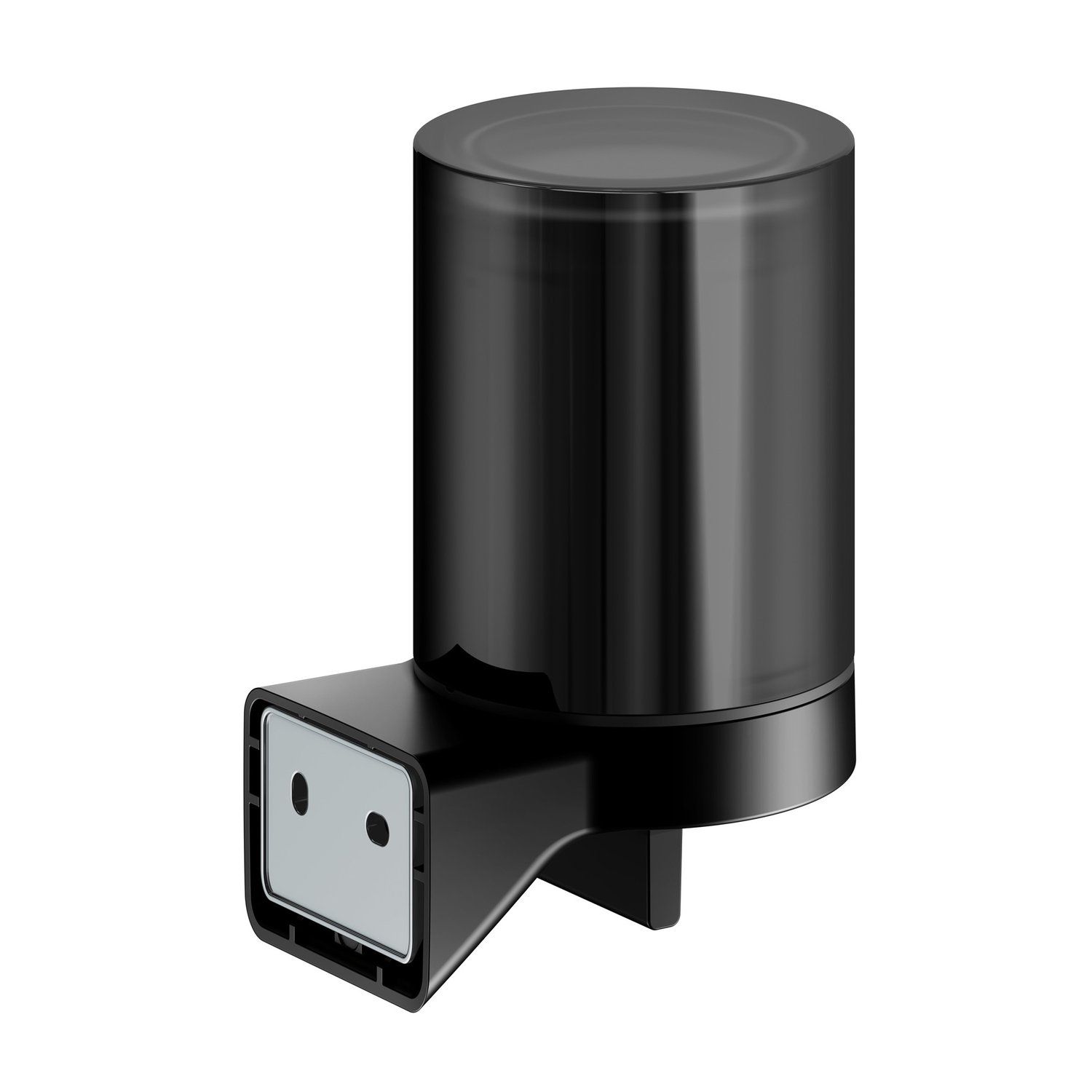 Дозатор жидкого мыла с хрустальной колбой KEUCO AVENO 14652 379000 с клеевым комплектом, цвет Чёрный матовый