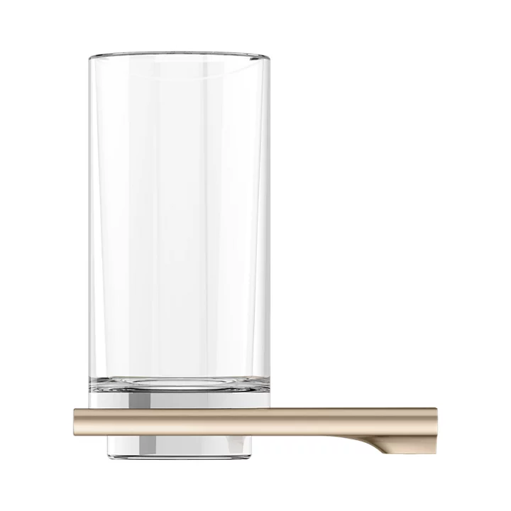 Держатель для стакана Keuco Edition 400 11550 039000 в комплекте со стаканом, бронза шлифованная