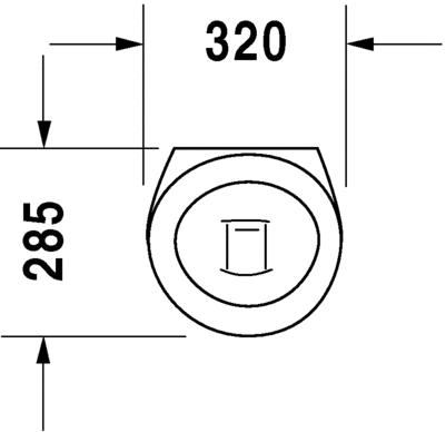 Писсуар Duravit Starck 1 0834320000 без мушки