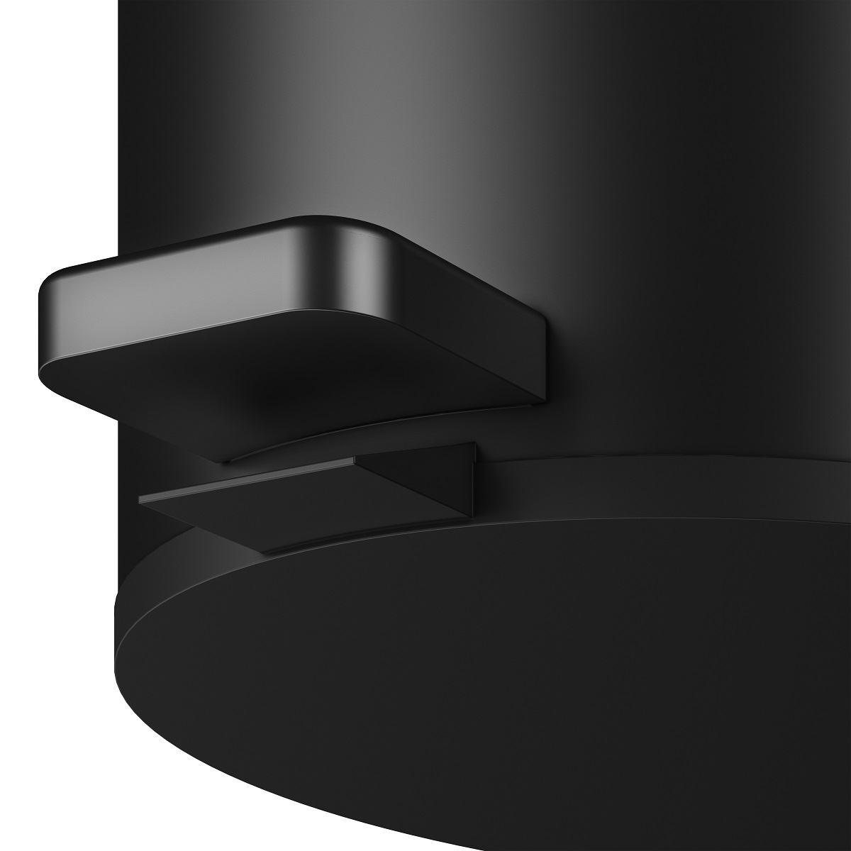 Ведро для мусора с крышкой 5 л KEUCO PLAN 04988 370000 Чёрный матовый