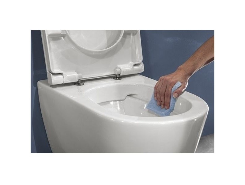 Унитаз подвесной безободковый укороченный GLOBO FORTY3 FOS06BI 360 мм х 430 мм, с креплением, белый глянцевый