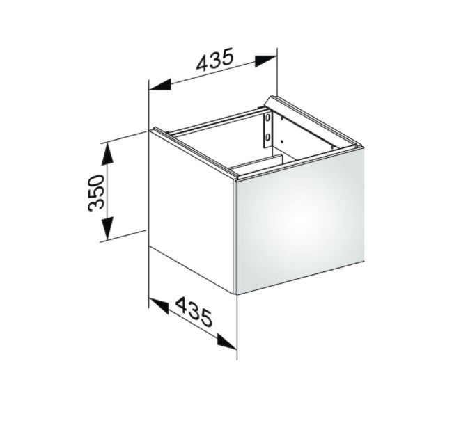 Тумба подвесная под раковину KEUCO EDITION 11 31198 390002 с одной дверцей, петли справа, с амортизатором, корпус/фасад структурный лак, антрацит