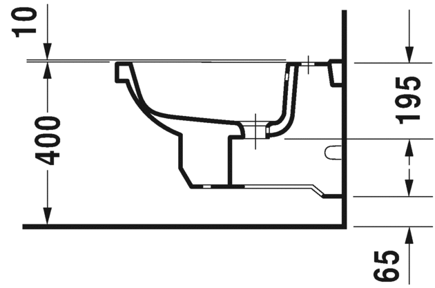 Подвесное биде Duravit 1930 0266100000 белое