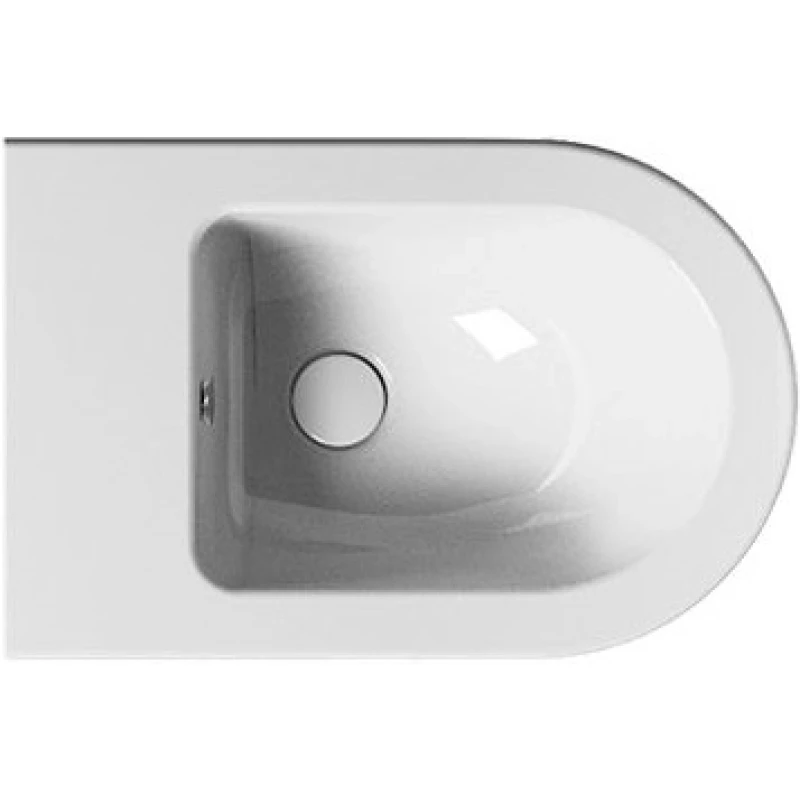 Биде подвесное GSI PURA 8865FR5111 550 мм х 360 мм, с отверстием под смеситель, с переливом, с креплением, цвет Белый глянцевый (старый артикул 8865111/  8865FR2111 )