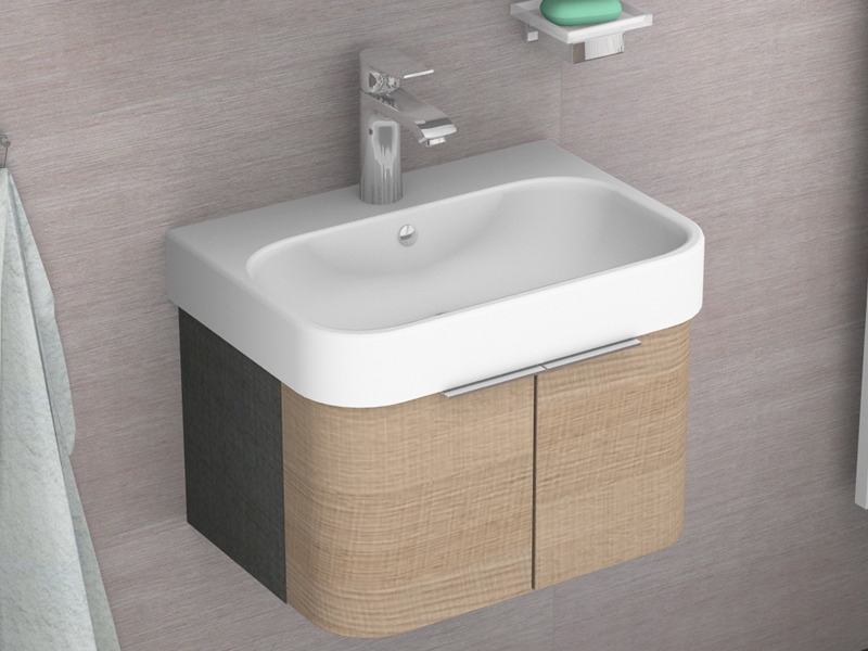 Тумба подвесная под раковину Duravit Happy D.2 H2626802222 белый глянец