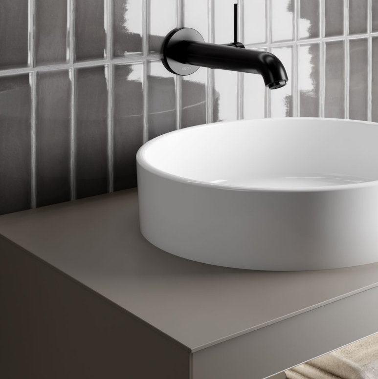 Раковина накладная KEUCO STAGELINE 32880 310400 без отверстия под смеситель, без перелива, белый