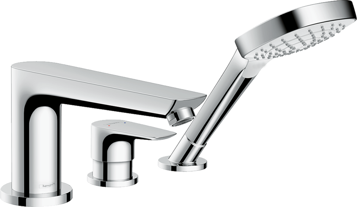 Смеситель на борт ванны на 3 отверстия Hansgrohe Talis E 71731000 Хром