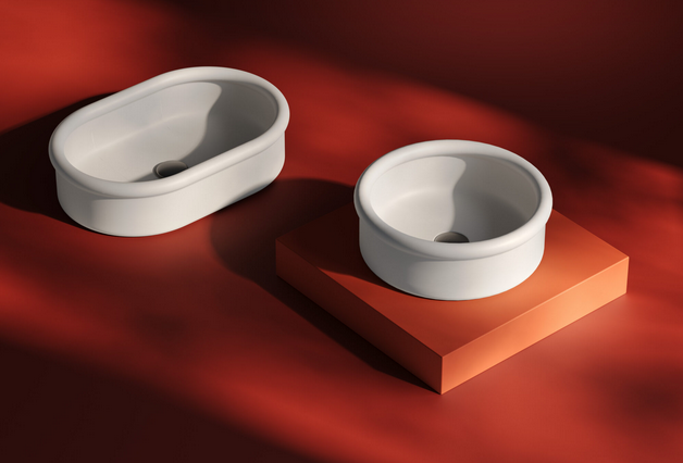 Накладная овальная раковина ARTCERAM Brera BRL003 05 00 600 мм х 400 мм х 155 мм, без перелива, без отверстия для смесителя, цвет Белый матовый