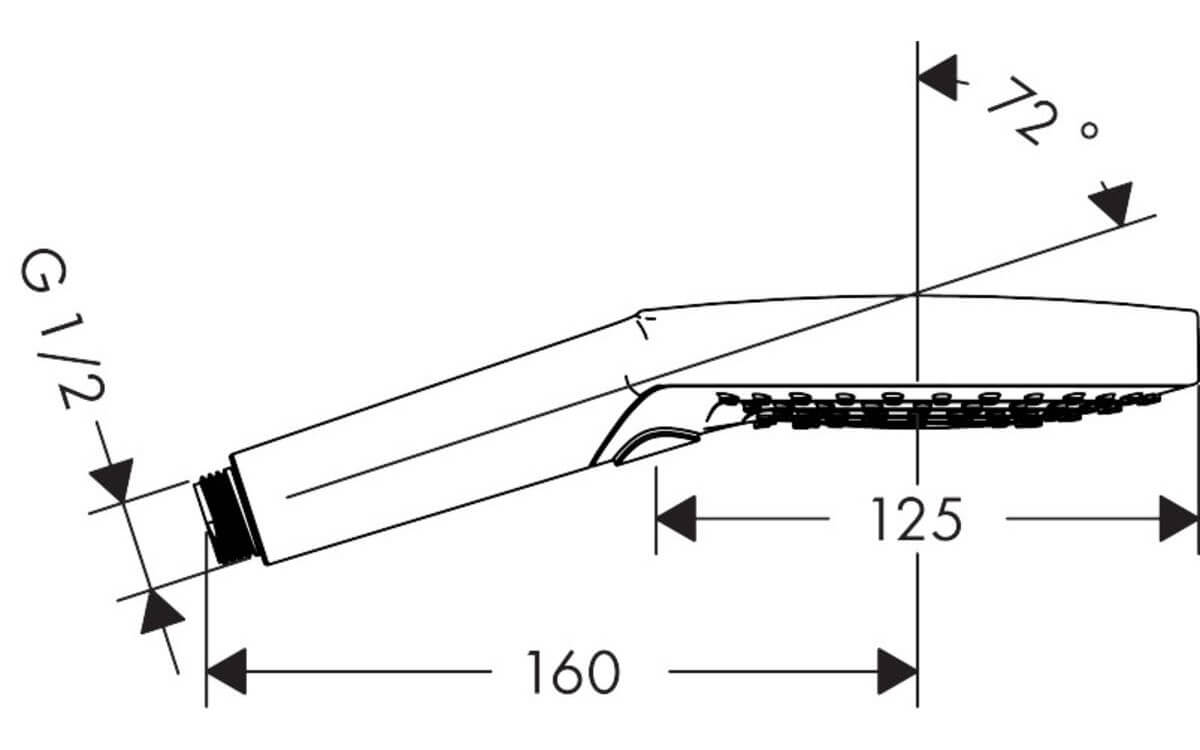 Ручной душ Hansgrohe Raindance Select S 120 3jet PowderRain 26014000, хром