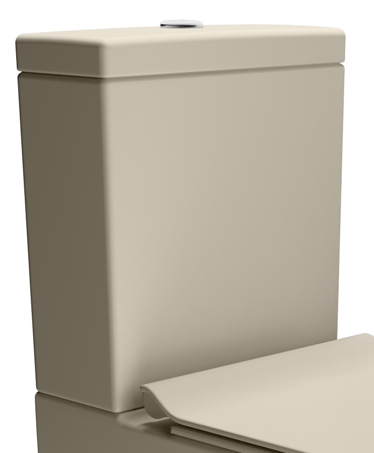 Бачок с крышкой для напольного унитаза GSI PURA 8681BS08, со смывным механизмом, цвет Creta Matte/хром (старый артикул 868108)