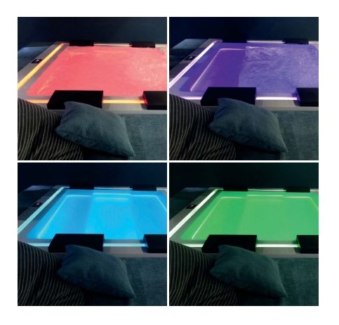 Бассейн с гидромассажем GRUPPO TREESSE ZEN PRO V202PXBNB22 2350 мм х 2800 мм х 850 мм, с аэромассажем, фильтрацией, хромотерапией и дезинфекцией, белый